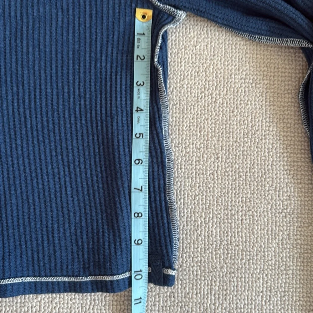 Free People Manchester Long Sleeve tee top NWOT. Deep Seas navy